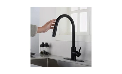 Slickblue Touch-Activated Kitchen Faucet with Pull-Down Sprayer and Easy Installation