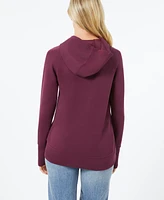 Cable & Gauge Women's Tulip Hem Hooded Sweatshirt