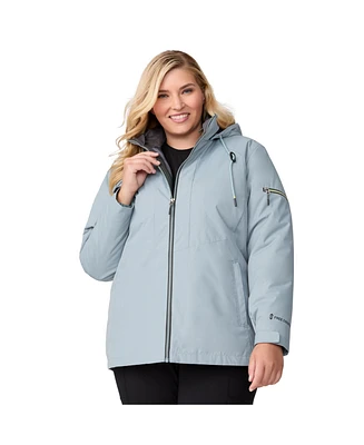 Free Country Women's Plus Size Back of Bell 3-in-1 Systems Jacket