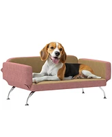 PawHut Dog Sofa w/ Adjustable Armrest & Backrest for Small to Large Dogs