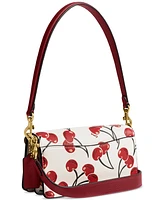 Coach Tabby 20 Cherry Print Leather Shoulder Bag