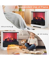 Skonyon 27 Inch Freestanding Fireplace with Remote Control
