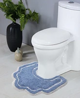 Home Weavers Allure Bathroom U-Shape Contour Toilet Rug, 20" x