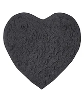 Home Weavers Modesto Heart Shaped Bath Rug, 25" x