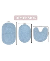 Home Weavers Double Ruffle -Pc. Bath Rug Set