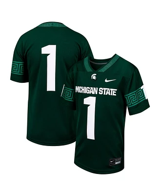 Nike Big Boys and Girls 1 Green Michigan State Spartans Untouchable Replica Game Jersey