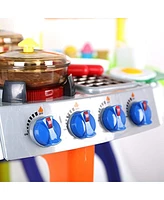 Slickblue Family Portable Kitchen Baking Play Set Cooking Toys for Creative Fun