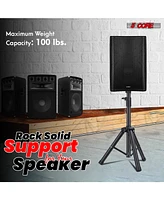 5 Core Speaker Stand Tripod Tall Adjustable 36 Inch Dj Pole Mount Studio Monitor Stands