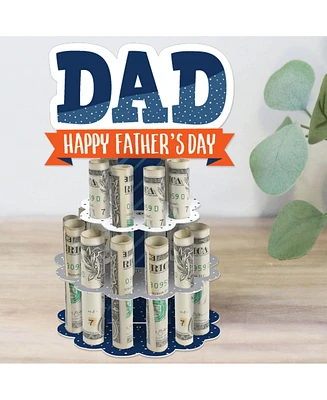 Big Dot of Happiness Happy Father's Day - Diy We Love Dad Party Money Holder Gift - Cash Cake