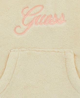 Guess Baby Girl Plush Velour Long Sleeve Top and Pant, 2-Piece Set