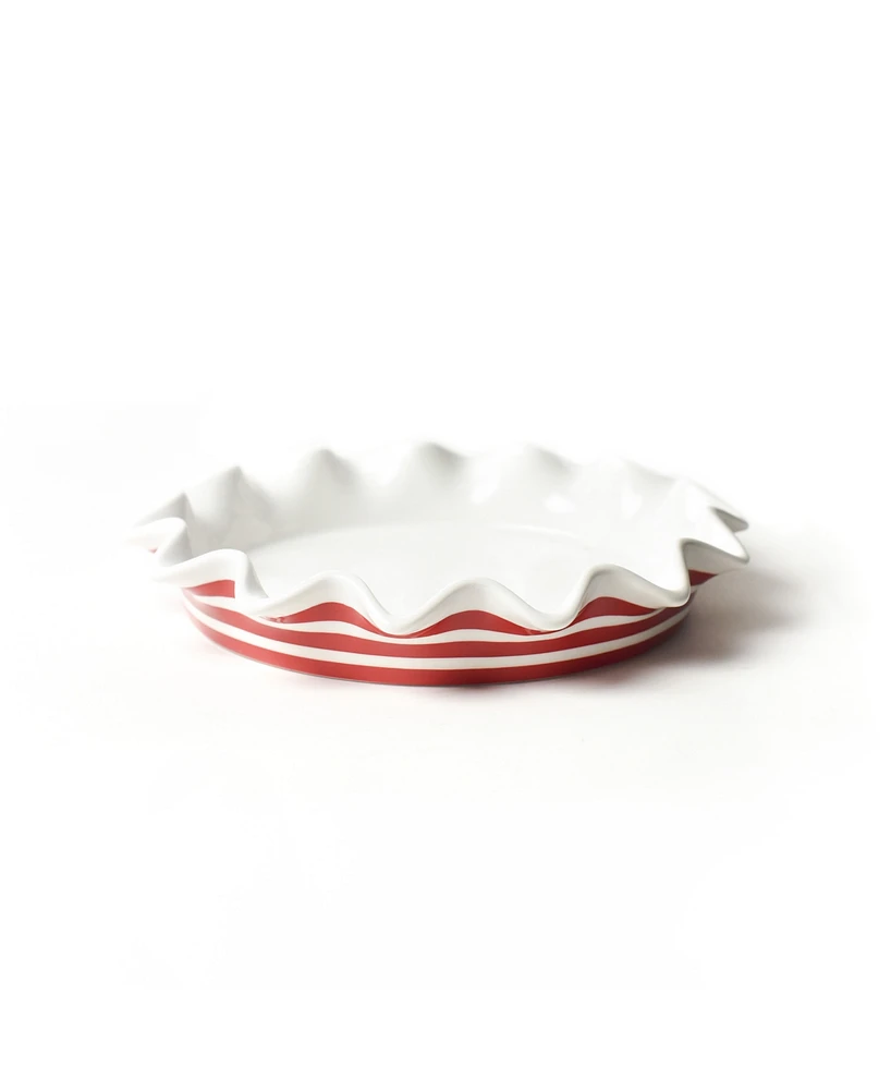 Coton Colors Stripe 8" Ruffle Pie Dish