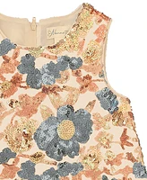 Nannette Toddler & Little Girls Floral Sequin Dress