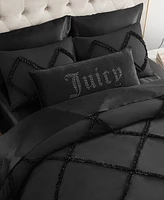 Juicy Couture Silver-Tone Rhinestone Decorative Pillow, 16" x 36"