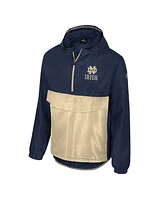 Colosseum Men's Navy Notre Dame Fighting Irish Reloaded Anorak Half-Zip Jacket