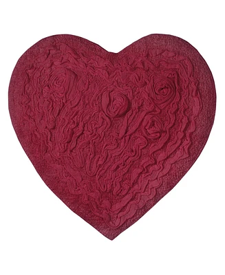 Home Weavers Modesto Heart Shaped Bath Rug, 25" x