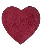 Home Weavers Modesto Heart Shaped Bath Rug, 25" x