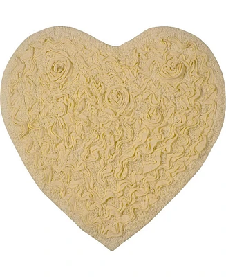 Home Weavers Modesto Heart Shaped Bath Rug, 25" x