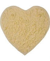 Home Weavers Modesto Heart Shaped Bath Rug, 25" x
