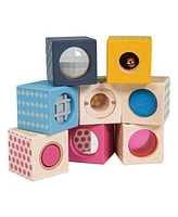 Bigjigs Toys Bigjigs Wooden Sensory Blocks - Set of 8