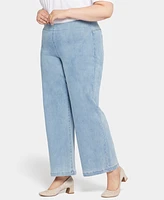 Nydj Plus Pull-On Teresa Wide Leg Jeans