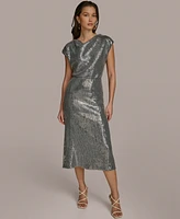 Donna Karan New York Women's Sequin Midi Skirt