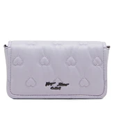 Betsey Johnson Heart Quilted Crossbody Bag