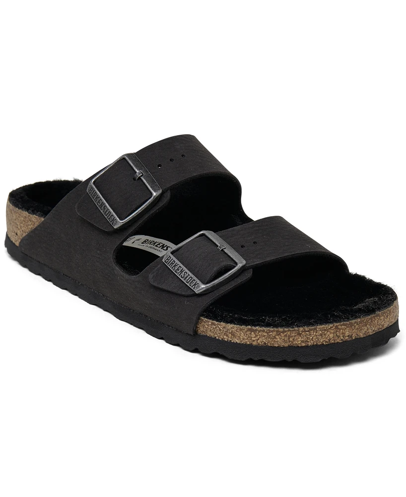 Birkenstock Women's Arizona Shearling Synthetic Sandals from Finish Line