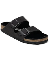 Birkenstock Women's Arizona Shearling Synthetic Sandals from Finish Line