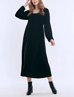 Women's Long Sleeve Empire Waist Maxi Dress - Motherhood Maternity