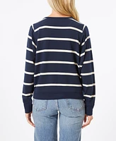 Cable & Gauge Women's Cropped Pullover Sweatshirt