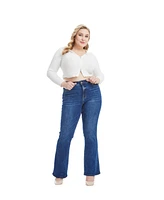 Bayeas Plus High Rise Bootcut Jeans