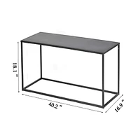 Slickblue Simple Industrial Coffee Table – Anti-Scratch and Rust Resistant Cocktail Table