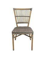 Slickblue Stackable Garden Chair – All Weather Resistant for Indoor Outdoor Bistro and Lawn Settings