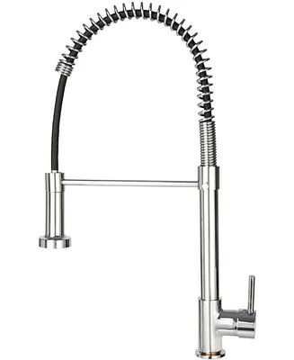 Slickblue Commercial Kitchen Faucet with Pull-Down Sprayer Durable Faucet for Professional Food Preparation and Cleaning