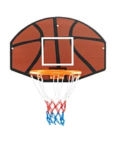Gymax 26'' Wall Mounted Basketball Hoop Set w/Shatter-proof Backboard Indoor Toy Gift