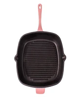 BergHOFF Neo 3pc Cast Iron Fry Pan & Grill Pan Set with Slotted Steak Press