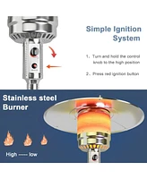 Sugift 50000 Btu Garden Propane Standing Lp Gas Steel Accessories Heater