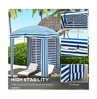 Slickblue Outdoor Umbrella - Stylish Patio Shade for Garden, Deck, and Beach Relaxation