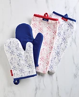 Disney Bon Voyage 4-Piece Oven Mitt and Kitchen Towels Set