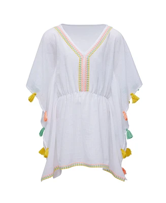 Snapper Rock Girls Coastal Tassel Cover Up