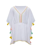 Snapper Rock Girls Coastal Tassel Cover Up