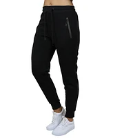 Galaxy By Harvic Women's Pro Star Modern Fit Fleece Lined Joggers