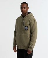 Ecko Unltd Men's Printed Zip Sherpa Hoodie