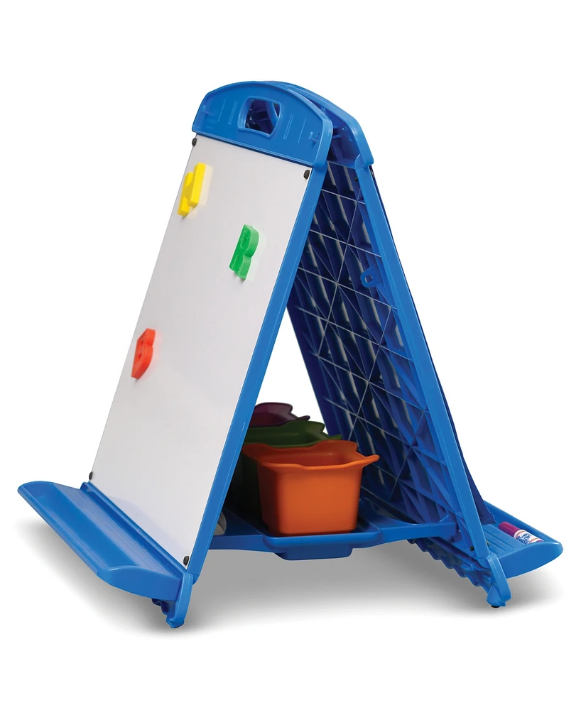 Copernicus Tabletop Easel with Dry Erase Boards, Pocket Chart, and Storage Tubs