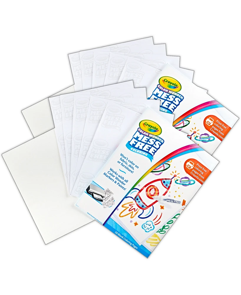 Crayola Color Wonder Blank Coloring Pages, Pack of 2
