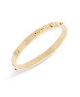 Coach Faux Stone Signature Mixed Motif Bangle Bracelet