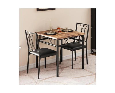 gaomon Dining Table Set for 2, Kitchen Table and Chairs for 2, Small Kitchen Table Set for 2