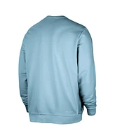 Nike Men's Light Blue New York Knicks Courtside Standard Issue Performance Pullover Sweatshirt