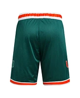 Adidas Men's Green Miami Hurricanes Swingman Replica Basketball Shorts