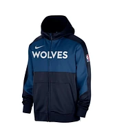 Nike Men's Navy Minnesota Timberwolves Authentic On-court Showtime Performance Full-Zip Hoodie